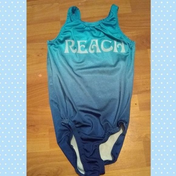 Garland Active Wear reach blue child large Leotard - Picture 4 of 9